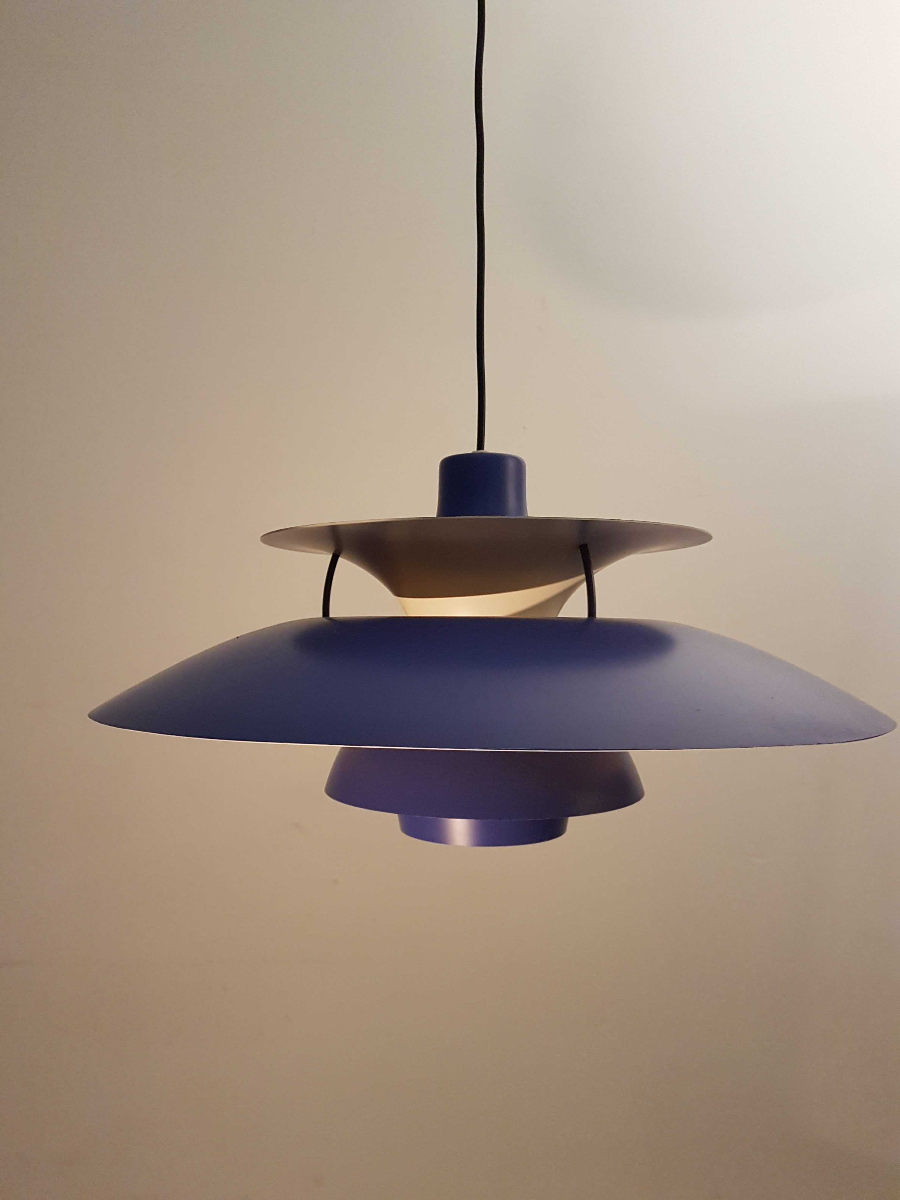 Vintage PH 5 pendant lamp by Poul Henningsen for Louis Poulsen