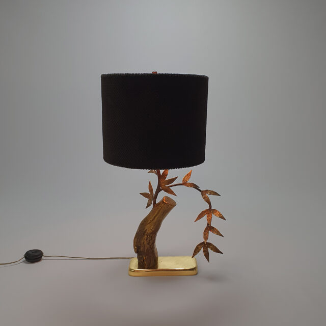 Mid Century Massive Brass Tree Table lamp, 1960s