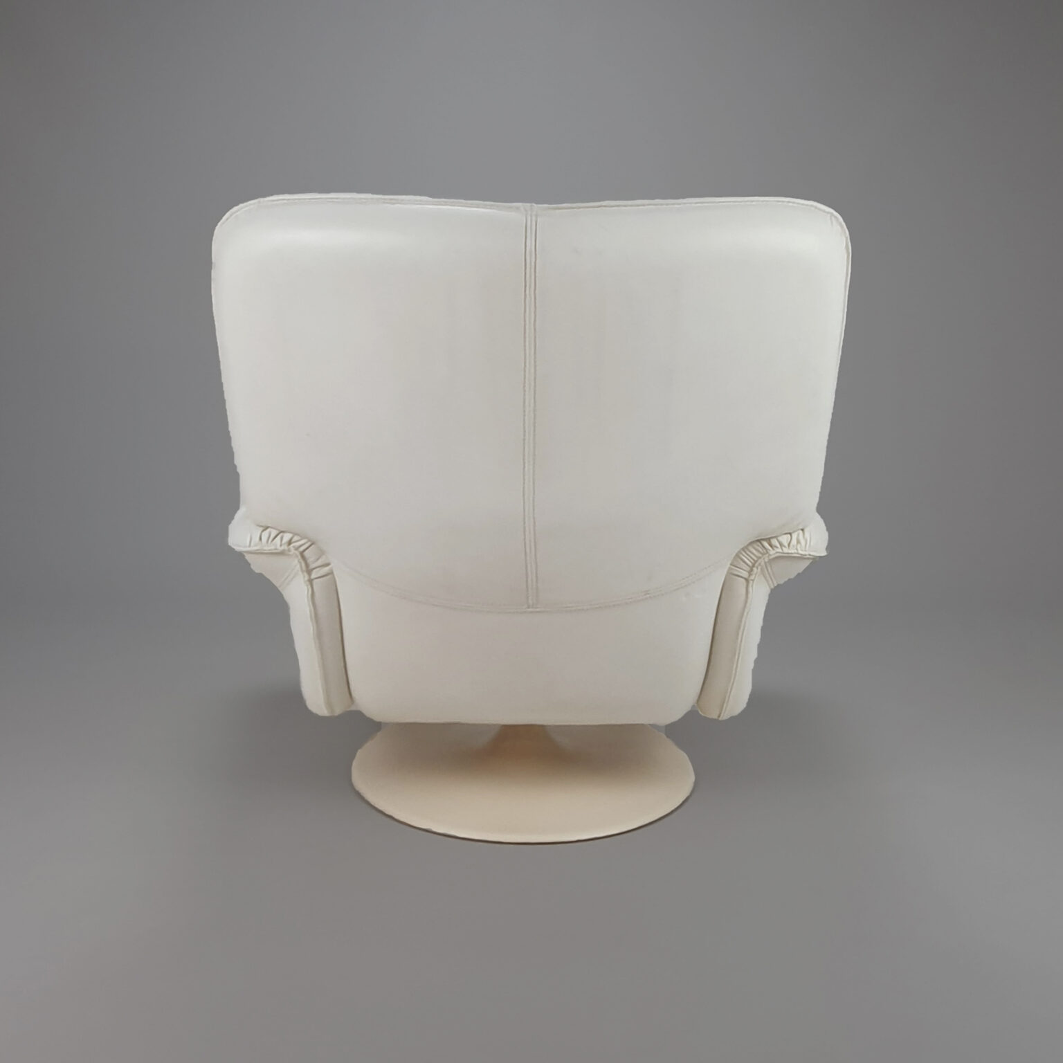 Postmodern White Leather Swivel Lounge Chair, 1980s SOLD - Old North ...