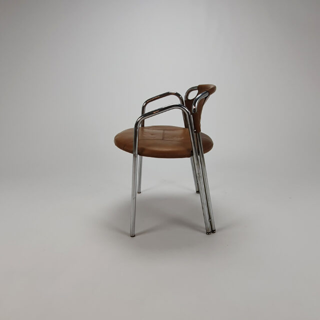 Set of 2 'La Dopietta' chairs by Gastone Rinaldi, Italy, 1970s