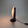 Postmodern Glass and Steel Table lamp by Blauet, 1980s