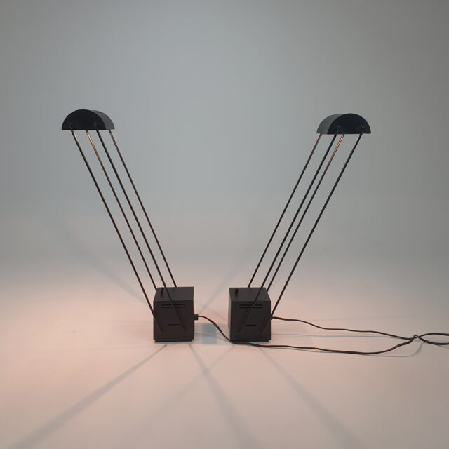Set of 2 Tokyo Desk Lamps by Shigeaki Asahara for Stilnovo, 1980