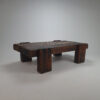 Mid Century Oak Brutalist Coffee table, 1960s