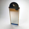 Large Postmodern Luxury Blue glass and Gold Mirror by Schöninger Germany, 1980s