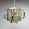 Mid Century Murano and Crystal Glass Chandelier, 1960's