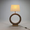 Maison Regain Style Marble Look Resin Lamp, 1970s