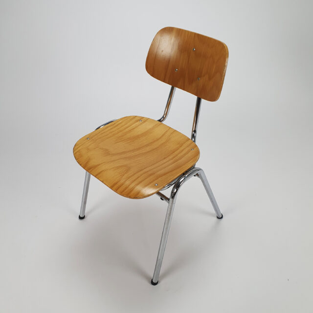 Set of 6 Mid Century Industrial Dining Chairs, 1960