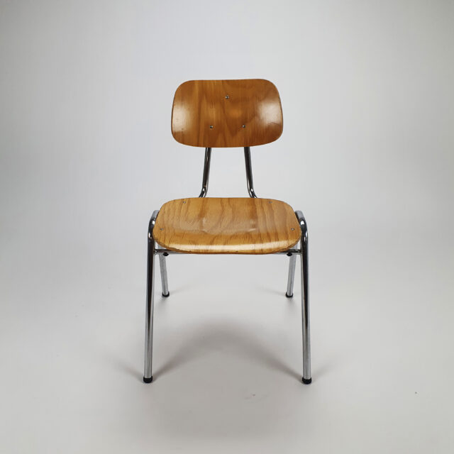 Set of 6 Mid Century Industrial Dining Chairs, 1960