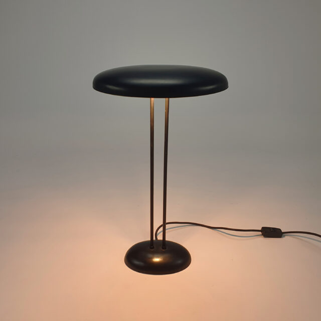 Black Postmodern Halogeen Desk lamp, 1980s