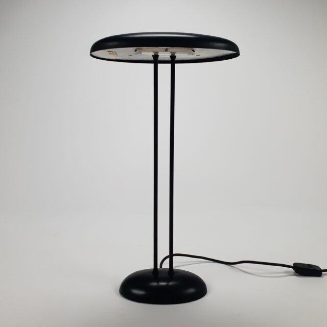 Black Postmodern Halogeen Desk lamp, 1980s