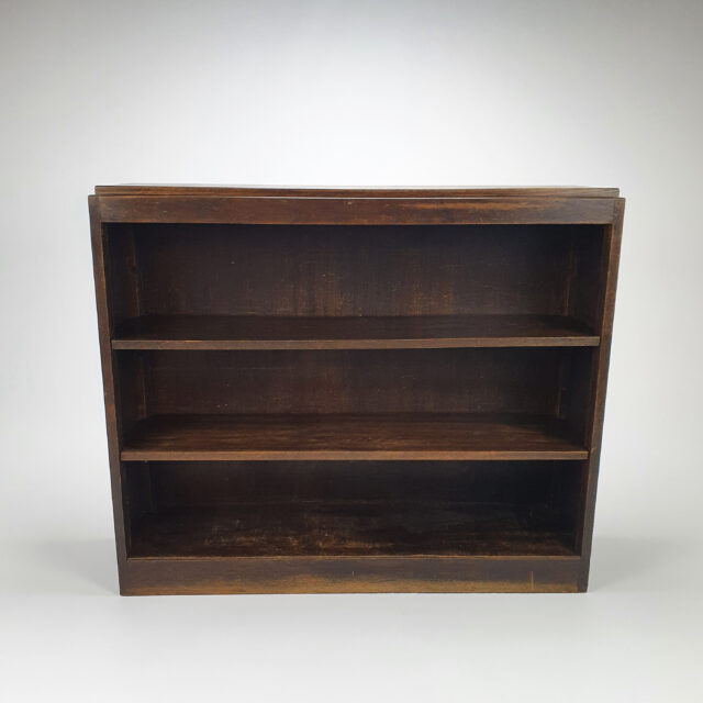 Dutch Modernist Oak Book Cabinet, 1930s