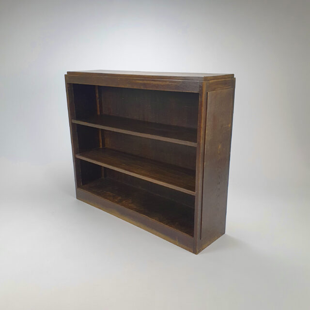 Dutch Modernist Oak Book Cabinet, 1930s