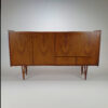 Mid Century Swedish Design Palissander Highboard, 1960s