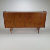 Mid Century Swedish Design Palissander Highboard, 1960s