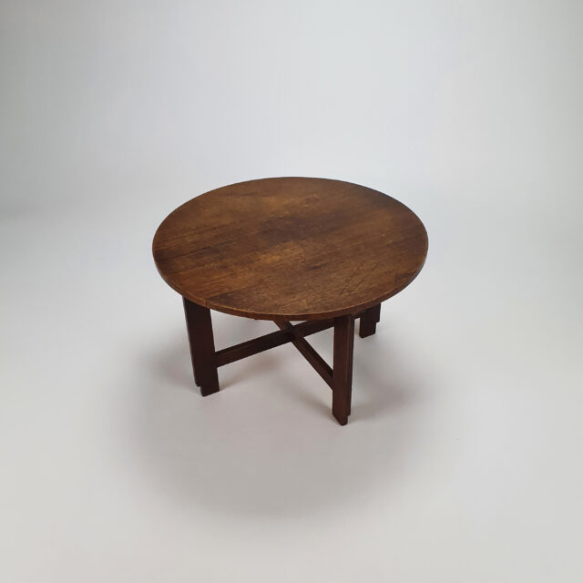 Dutch Modernist Oak Side Table, 1930s