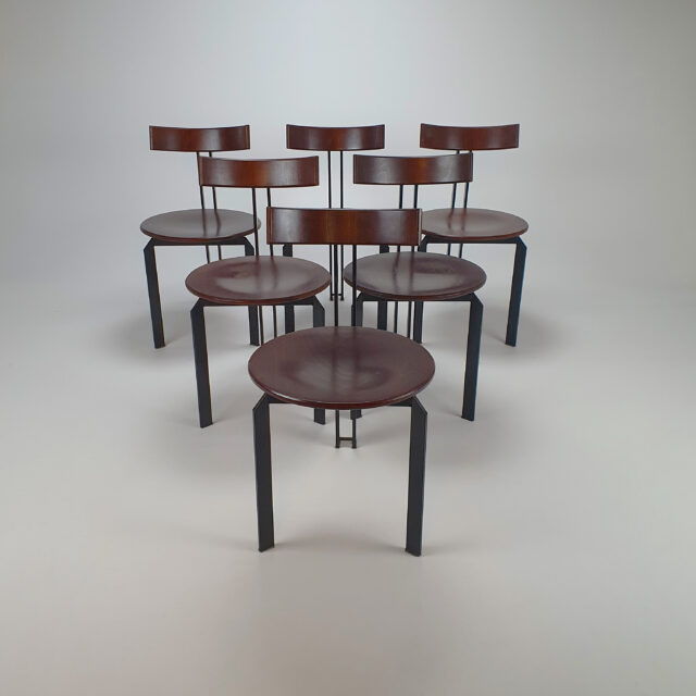 Set of 6 Postmodens Zeta Chairs by Harvink, 1980s