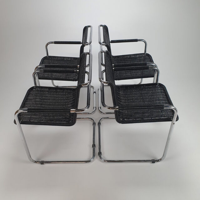 Set of 4 Cantilever Chairs in Tecta Style, 1970s