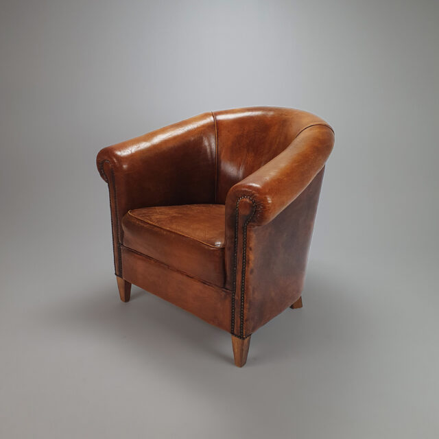 leather club armchair