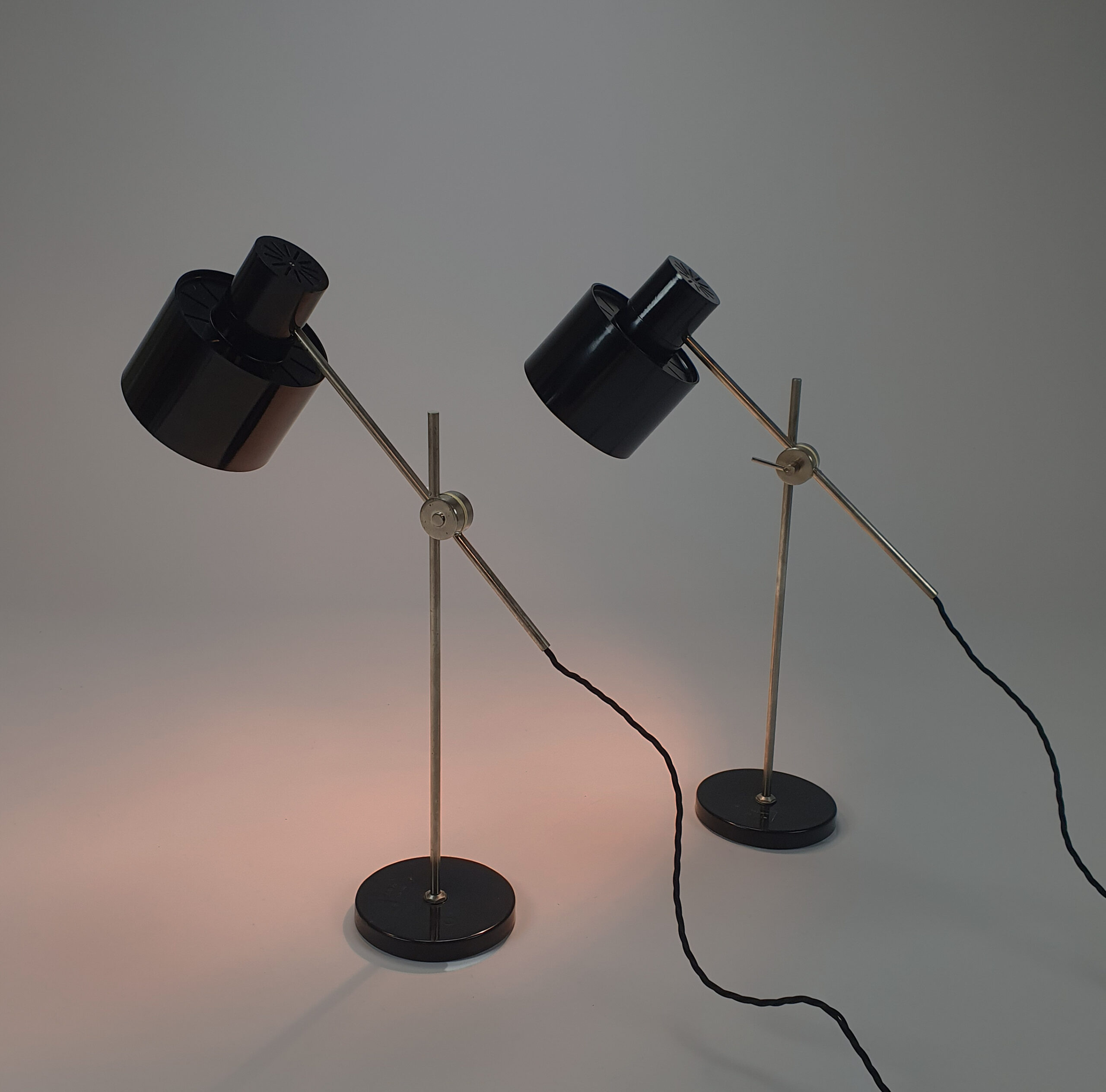 Set of Bakelite Lamps "Komisarka" by Ján Šucháň (Jan Suchan)