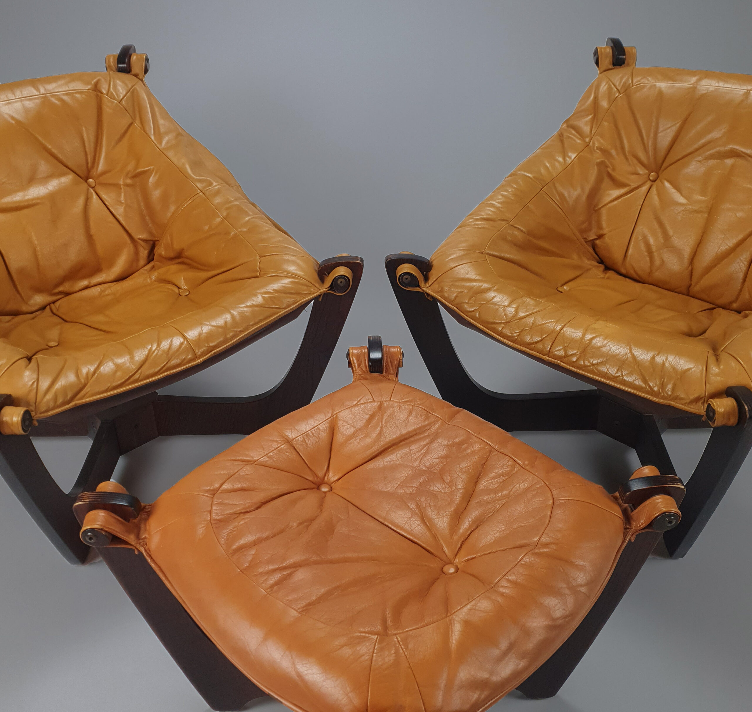Luna chair, loungeset, odd Knutsen, Norwegian, 1970s