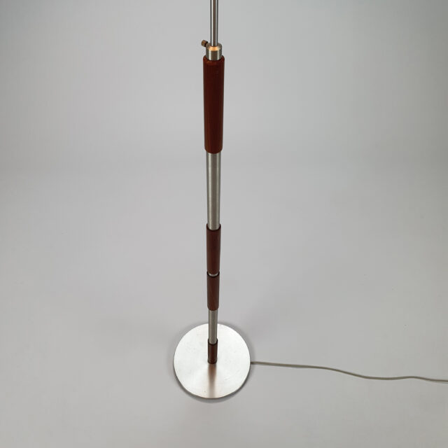 id Century Danish Teak and Aluminium Floorlamp, 1960s