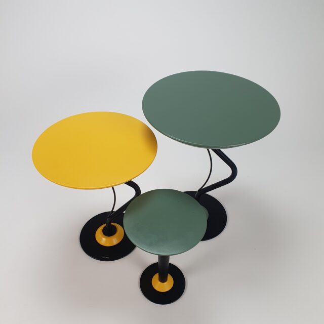 Set of 3 Side Tables by Bony Design in Memphis Style, 1990s