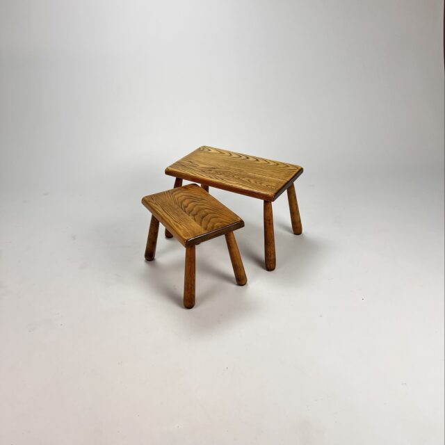 Oak Nesting Tables, 1960s