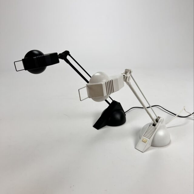 Set of 2 Postmodern Design Desk Lamps, 1980s