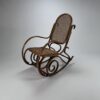 Mid Century Bentwood and Cane Rocking Chair, 1970s