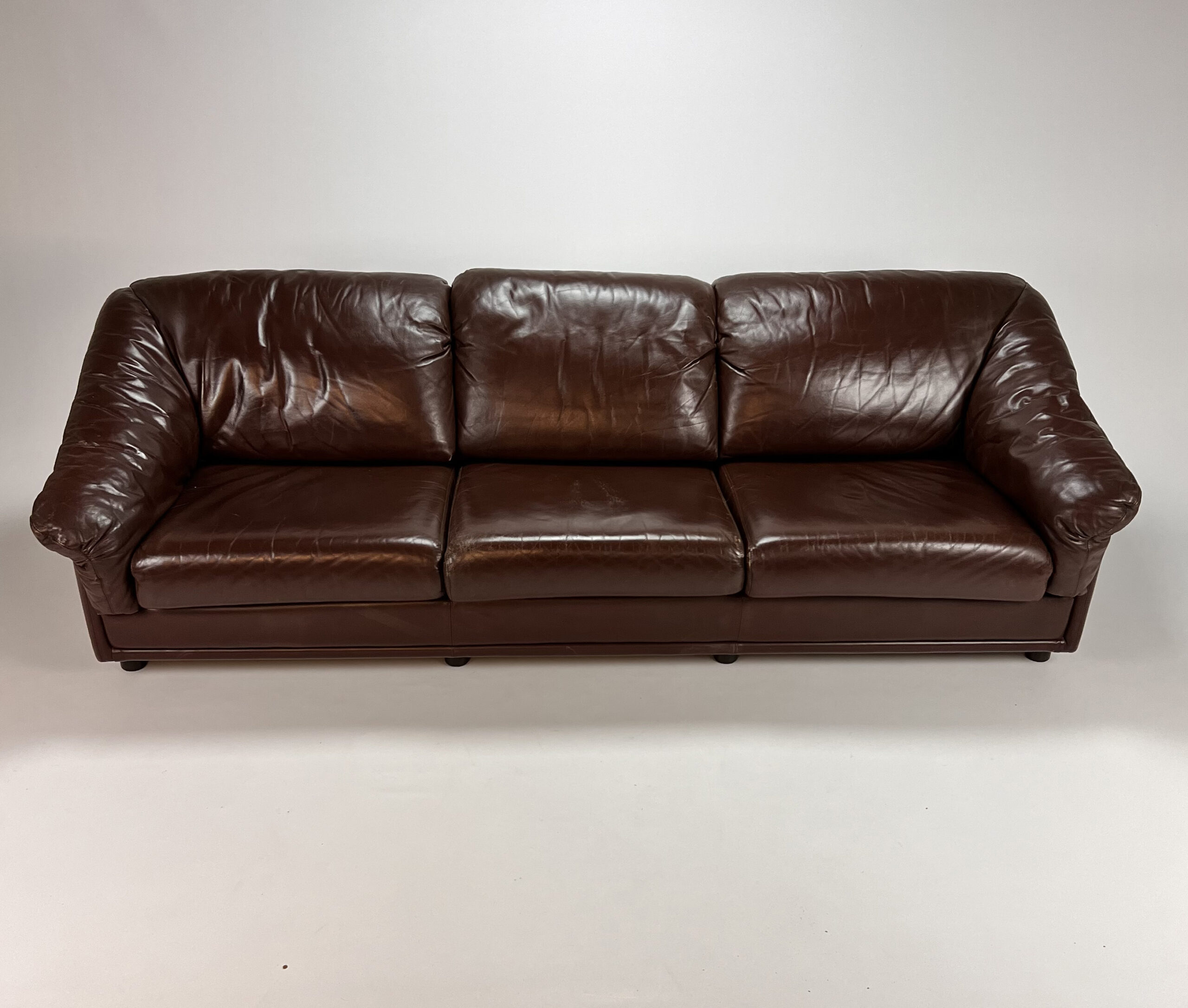 Vintage 3 seats leather Leolux Sofa, 1970s