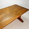 Mid Century Oak Cloister Table, 1960s