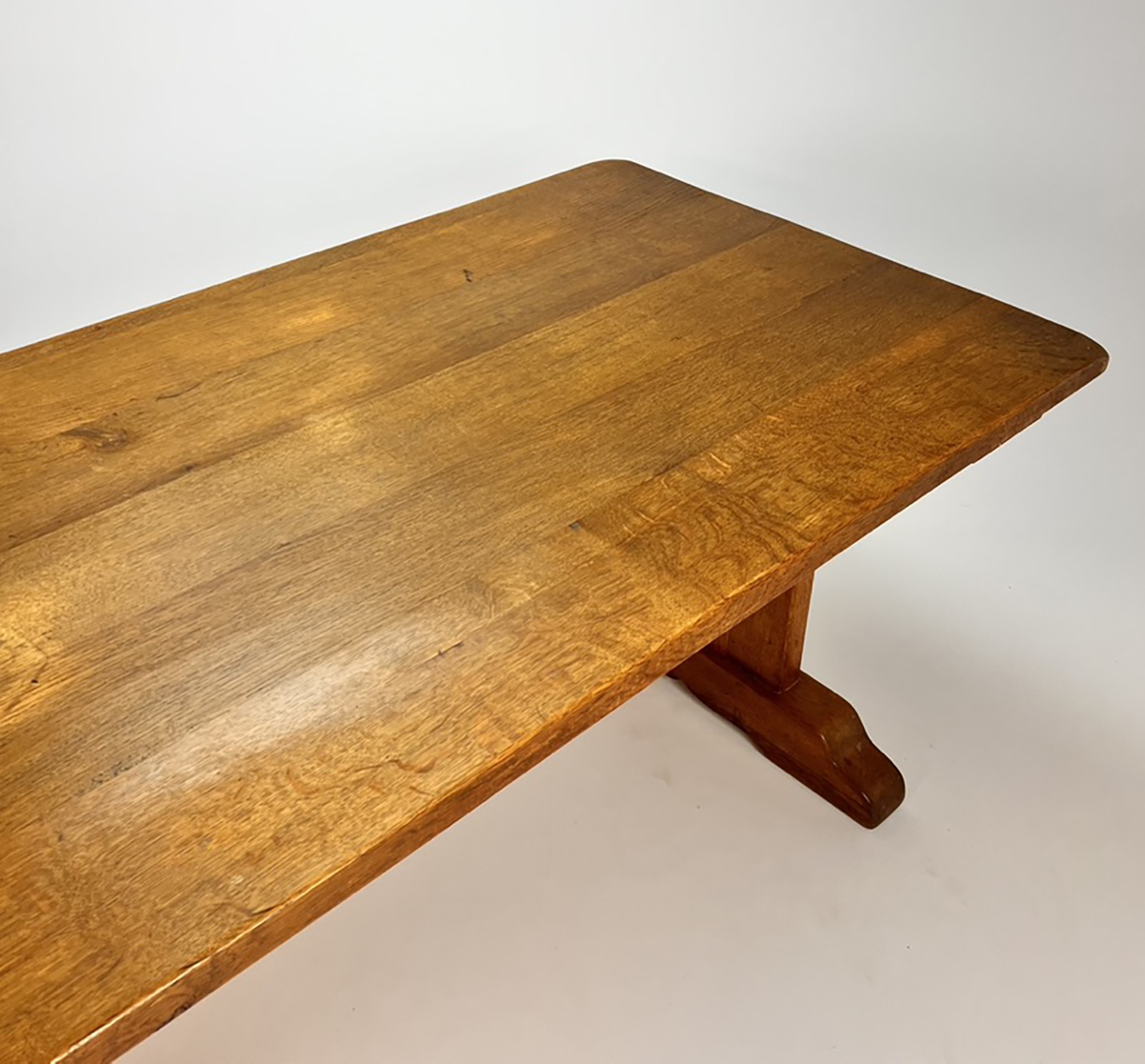 Mid Century Oak Cloister Table, 1960s