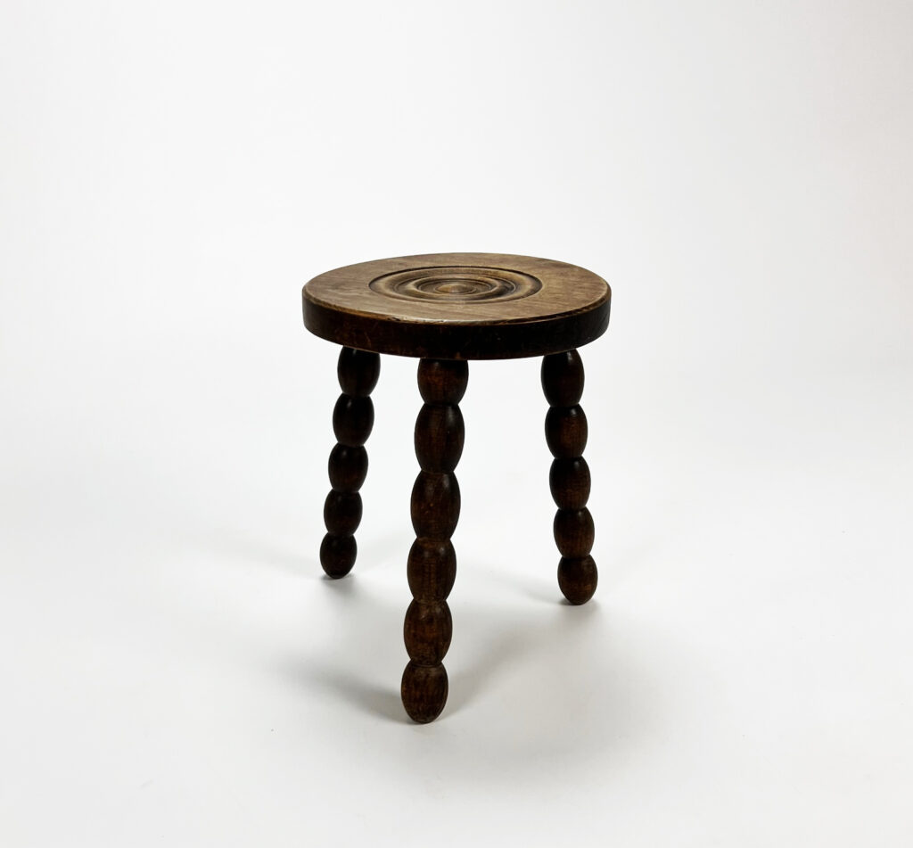 Antique Oak bubble leg stool, 1920s SOLD - Old North Interiors