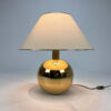Gold Plated Ceramic Lamp by Bellini Italy, 1970s