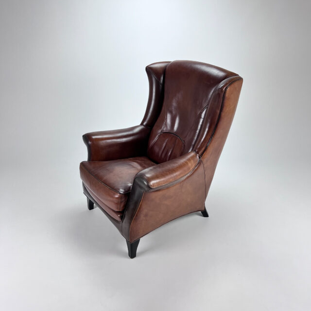 Vintage Leather Club Chair, 1970s