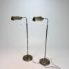 Set of two Mid Century Brass and Steel Classical Floorlamp, 1960s