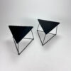 Set of 2 Triangular Side Tables, 1990s