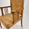 Modernist Oak and Rush Side Chair, 1950s