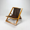 Vintage Birch Folding Lounge Chair, 1970