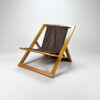 Vintage Birch Folding Lounge Chair, 1970