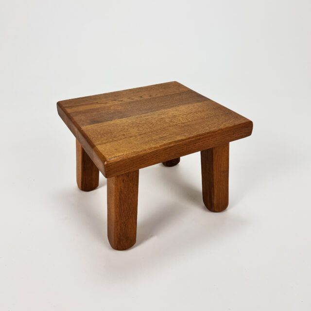 Small Oak Modernist Plant Stand, 1960s