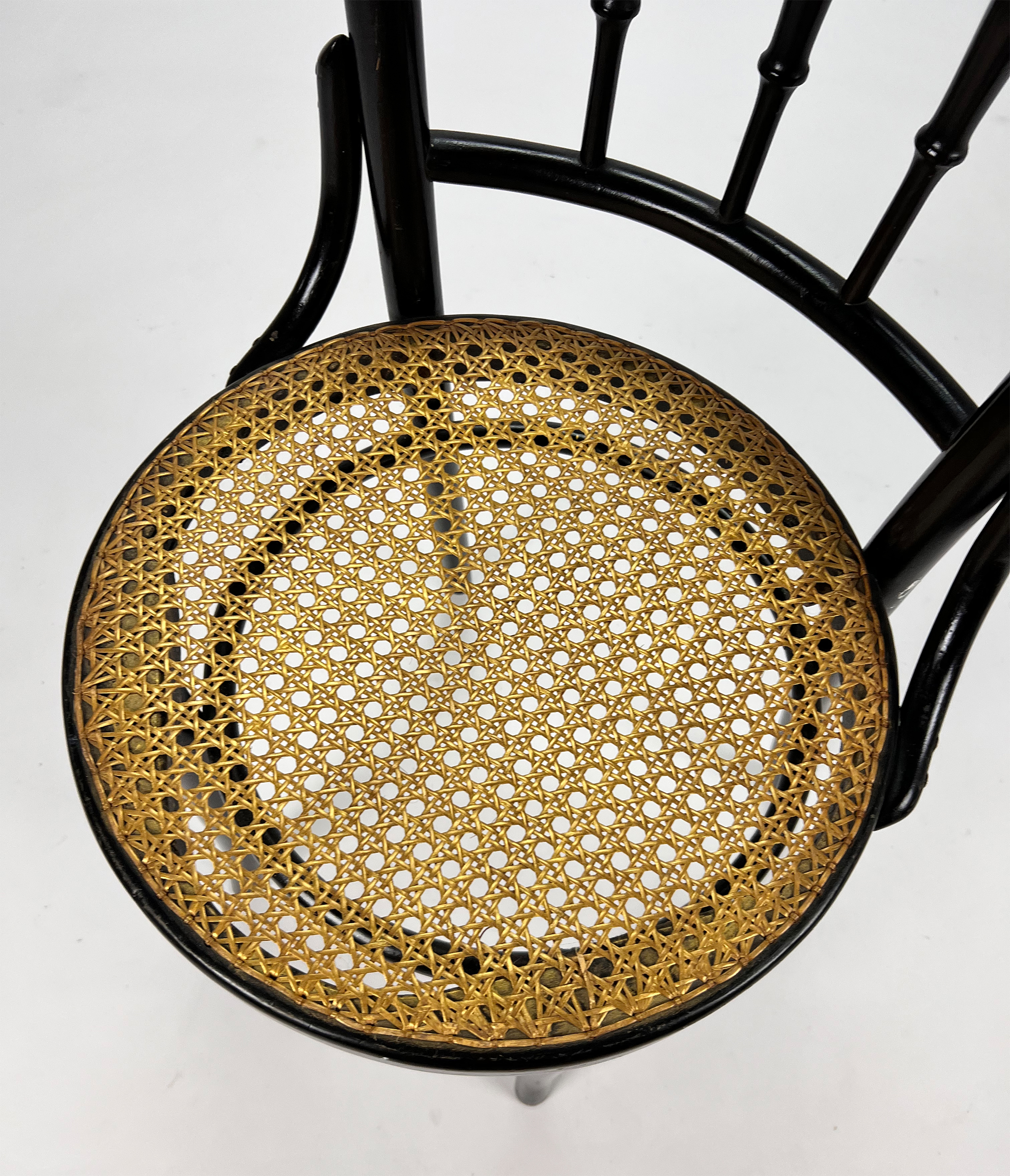 Romanian Cane and Birch Bentwood Chair, 1960s
