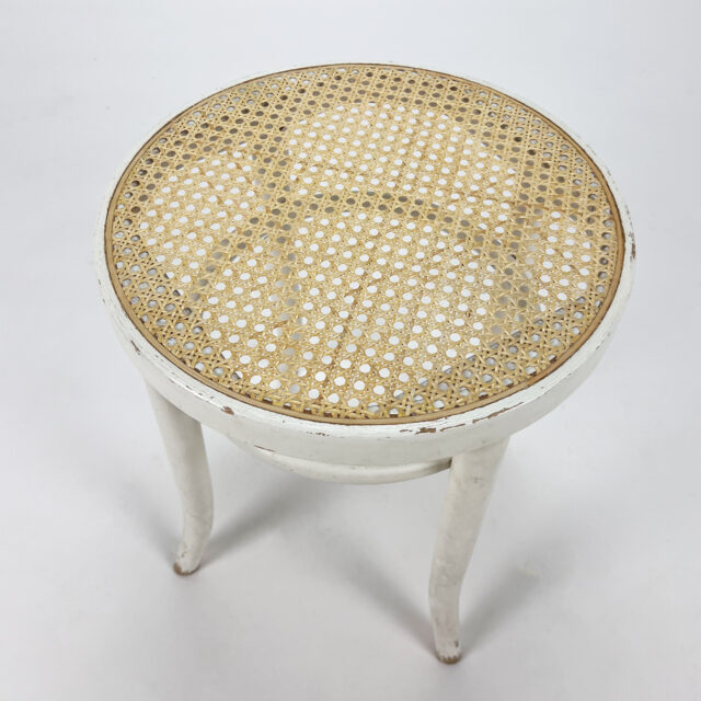Cane and Bentwood Austria Stool, 1940s