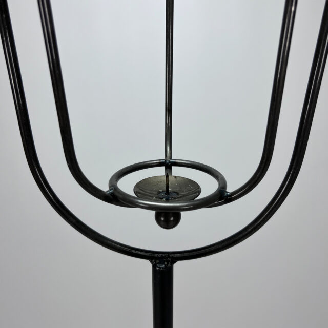 Mid century cast iron candle stand, 1960