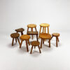 Collection of low stools, 1950s