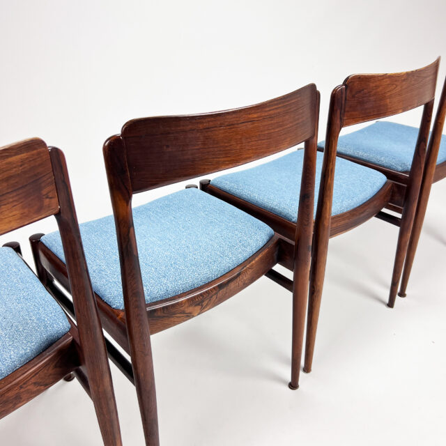 Set of 4 Mid Century Rosewood Dining Chairs, 1960s