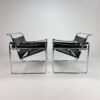 Set of 2 Wassily B3 Chairs by Marcel Breuer, 1980s