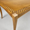 Italian design Birch and Wicker Dining Table, 1980s
