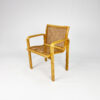 Beech wood and webbing side chair by Olivo Pietro, Italy, 1970s