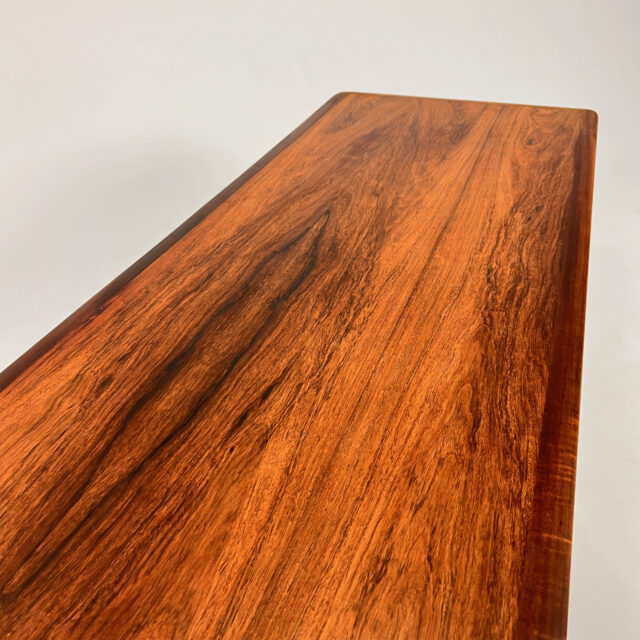 Danish Rosewood and Leather Coffee Table by Topform, 1960s